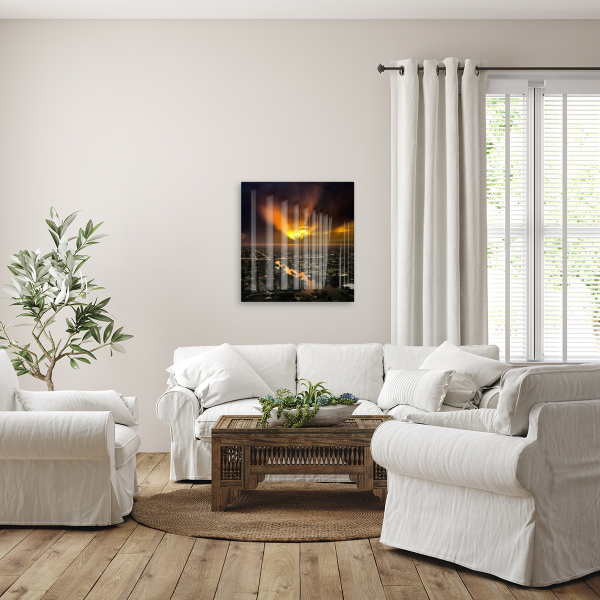 Dramatic Sunset over Cape Coral Florida Reproduction