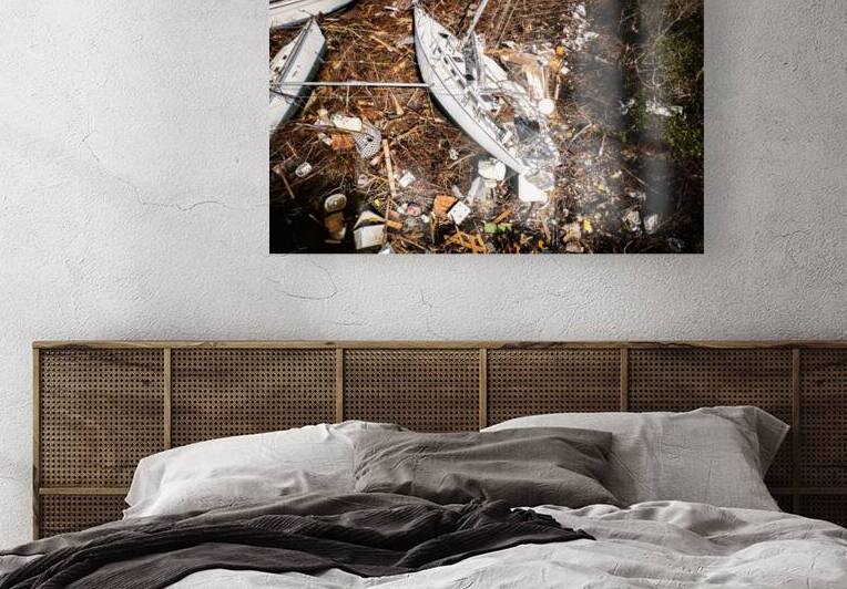 Sailboat and Debris Post-Ian by David Cressman 