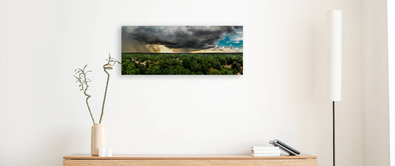 Approaching Storm Fishers Indiana by David Cressman 
