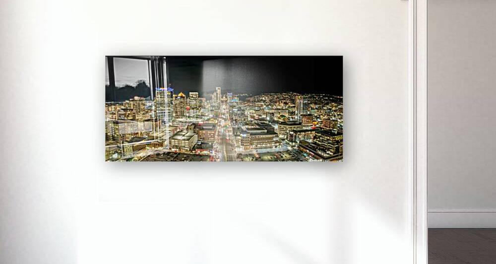Salt Lake City at Night   High Res by David Cressman 