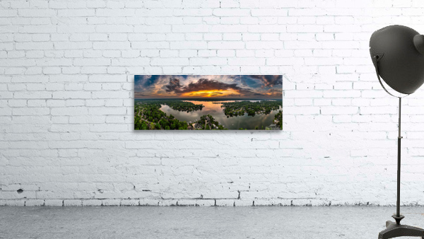 Geist Lake Sunset Wall Preview