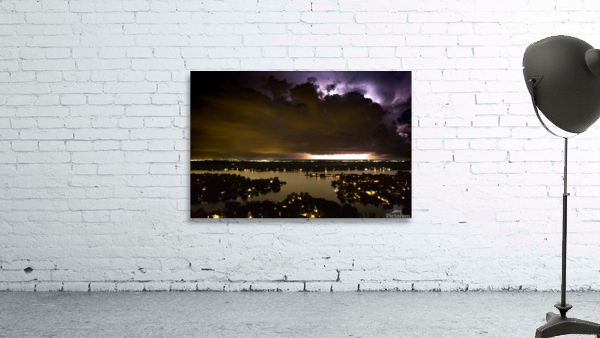 Lightning Storm over Geist 1 Wall Preview