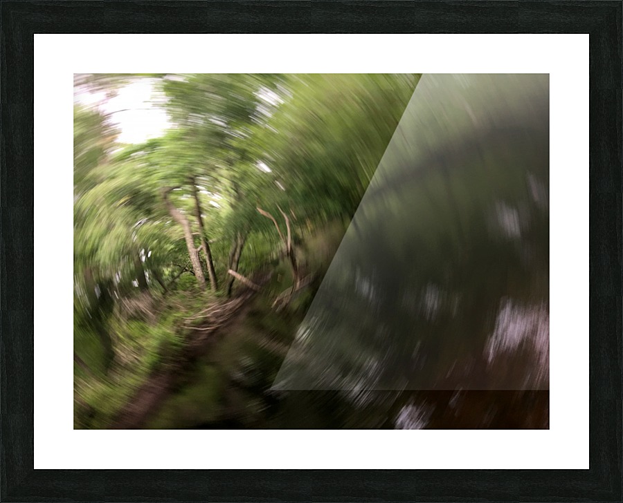 Winding River Circular Picture Frame print