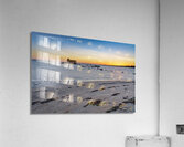 Fuzeta beach sunset scenery and landmark. Portugal Acrylic Print