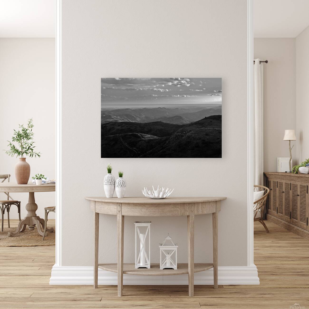 Mountains of Caldeirao in Monochrome Reproduction