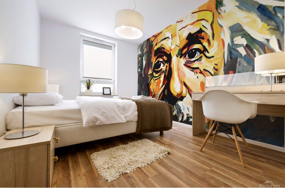 Albert Einstein Mural print