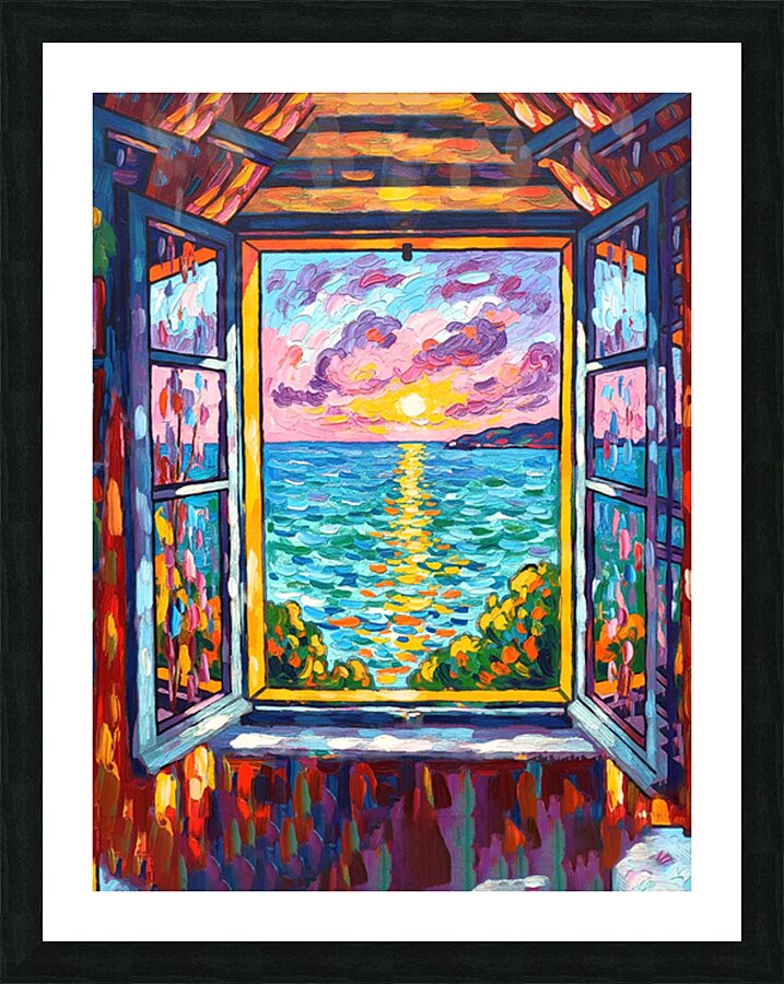 Window To Sea Picture Frame print
