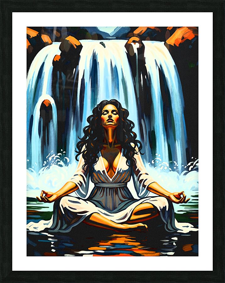 Balance Waterfall Picture Frame print
