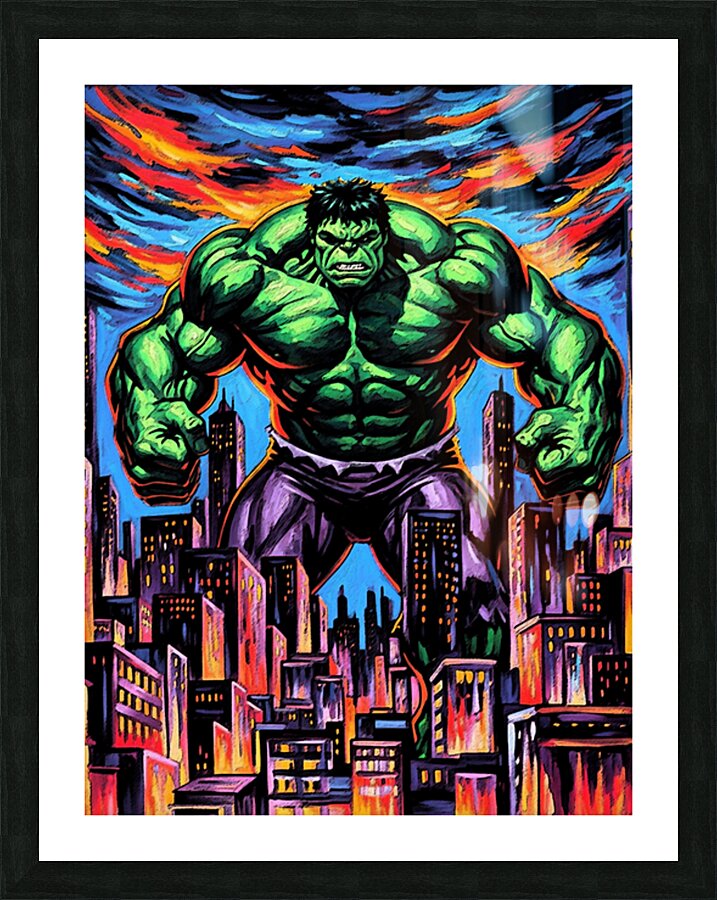 Incredible Hulk Picture Frame print