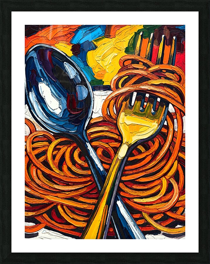 Spaghettis Lunch Picture Frame print
