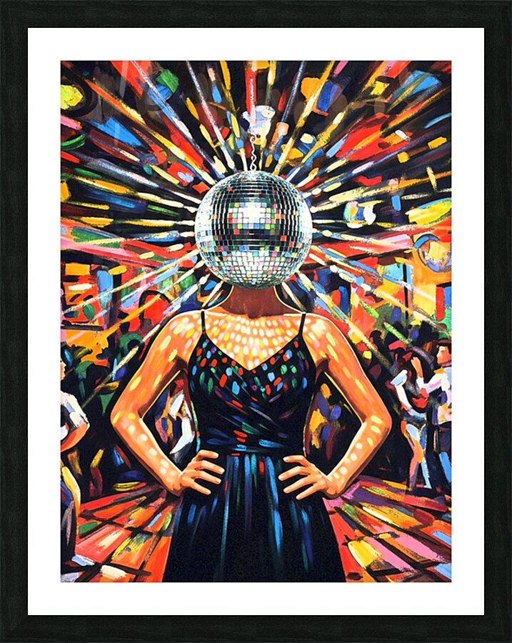 Disco Party Picture Frame print