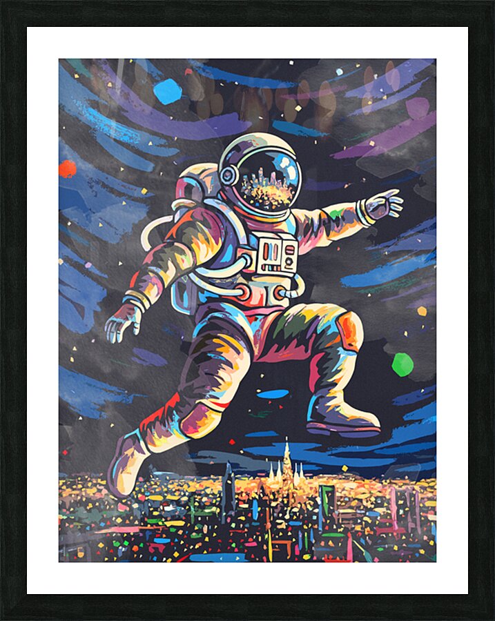 Astronaut Picture Frame print