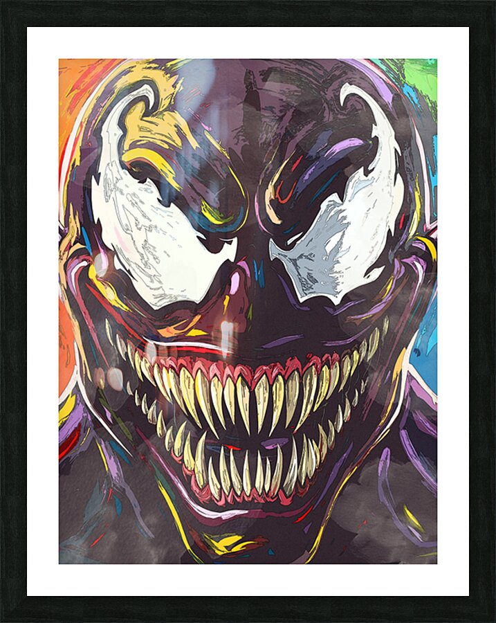 Face Venom Picture Frame print