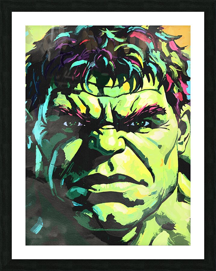 Giant Green Picture Frame print