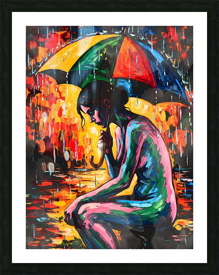 Sad Girl Picture Frame print