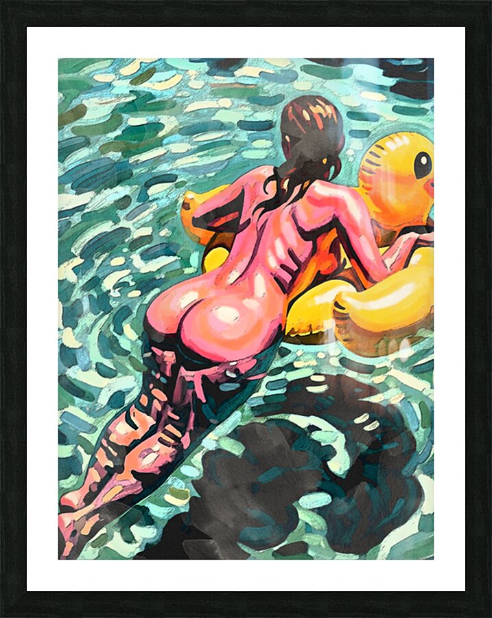 In The Pool Picture Frame print