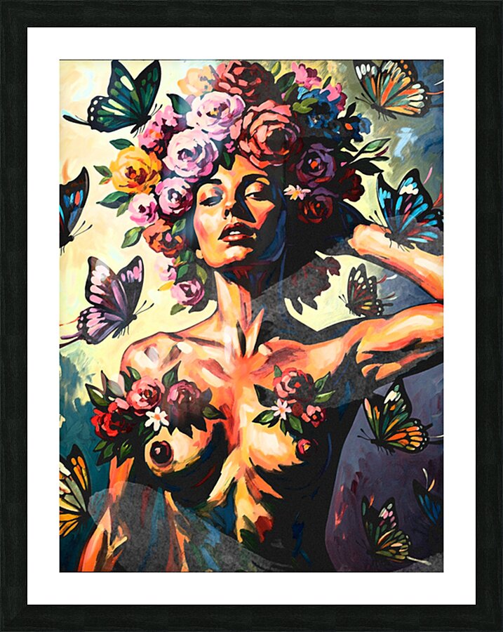 Just Flower Picture Frame print