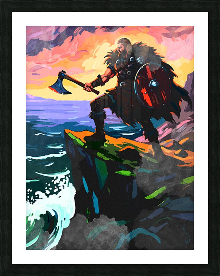 Viking Picture Frame print