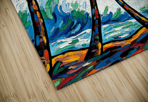 Tree Palm Wave Ocean Vision Art puzzle
