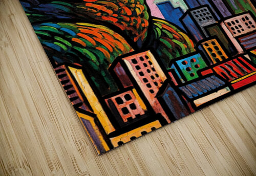 Godzilla In City Vision Art puzzle