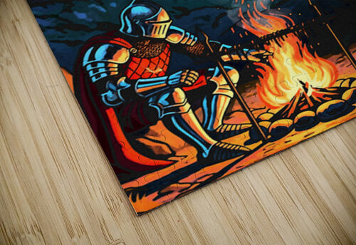 Knight Campfire Vision Art puzzle