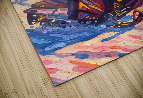 Snowmobile Winter Vision Art puzzle
