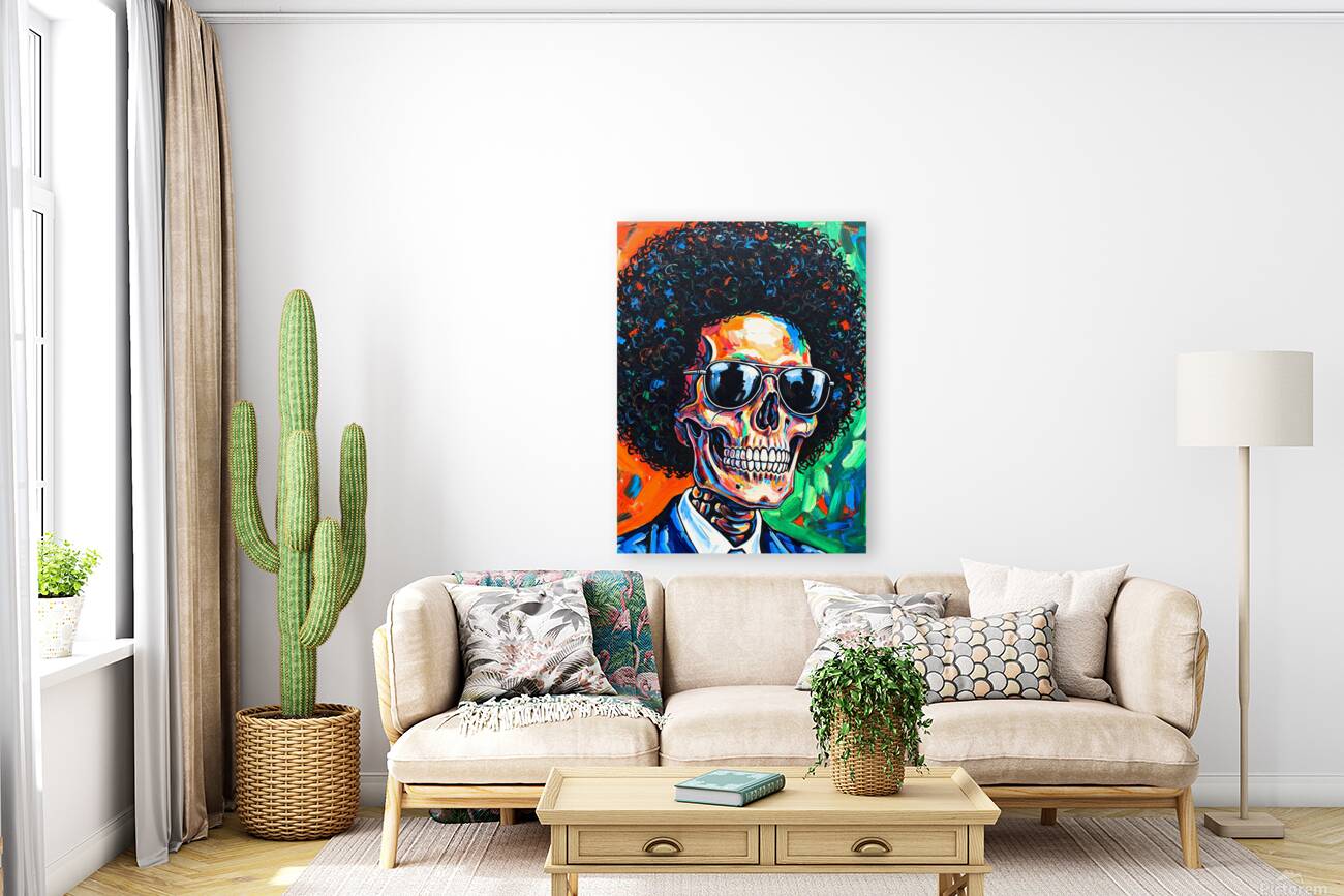 Skull Afro Reproduction