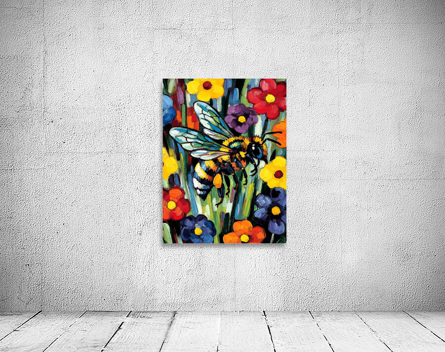 Bee In Flower Wall Preview