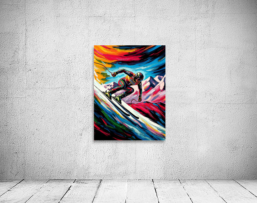 Skier In Mount Wall Preview