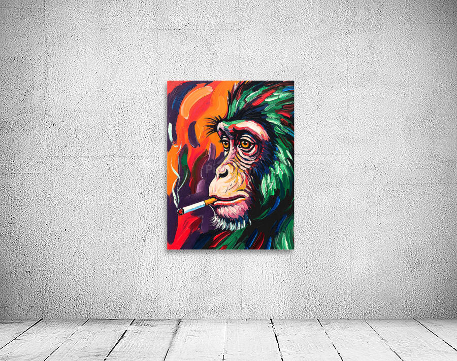 Monkey Smoking Wall Preview