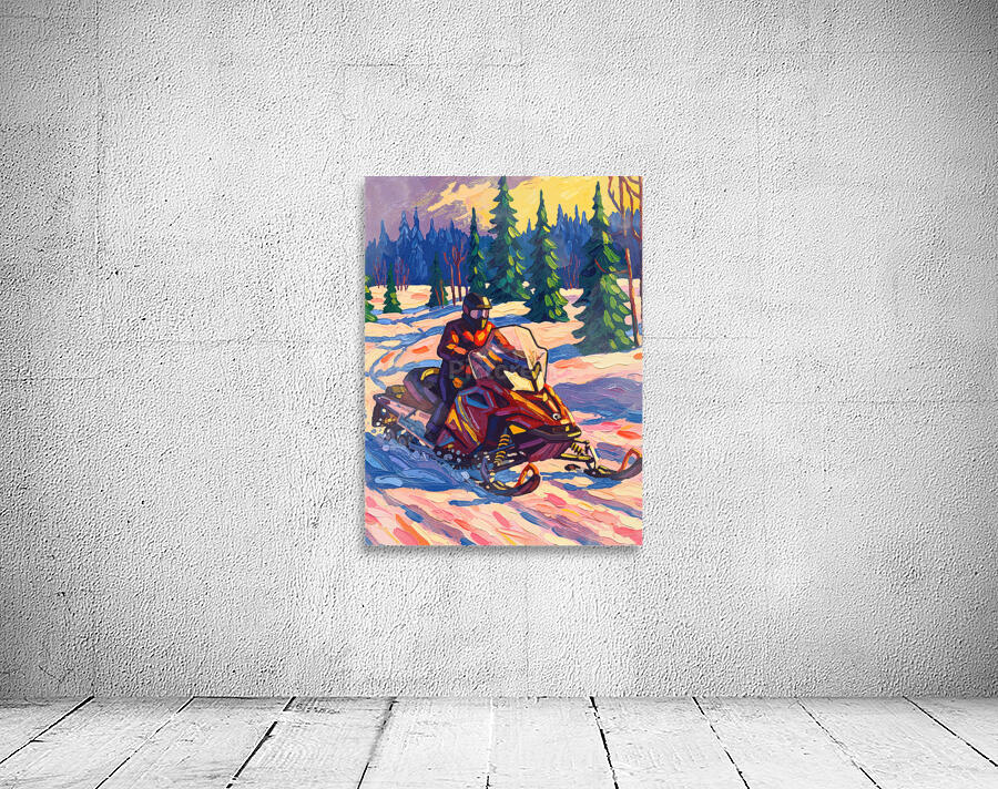 Snowmobile Winter Wall Preview