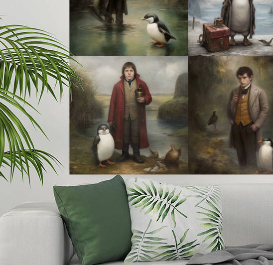 the jolly heathen imagine bilbo baggins as a peng by NOURISHFLORISH
