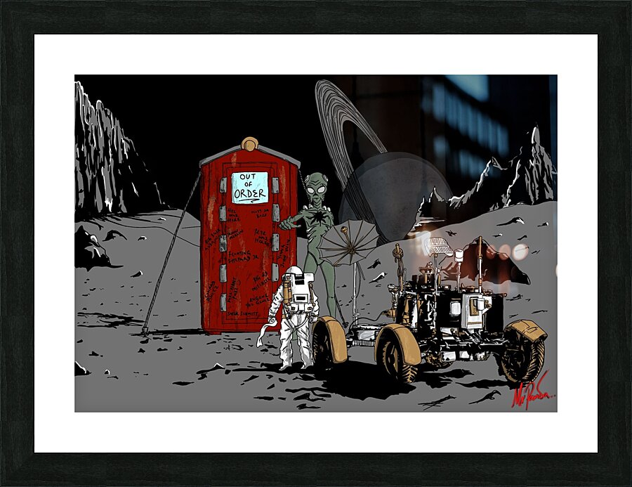 Final Warning Picture Frame print