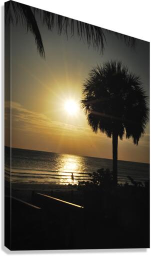 Florida-Watching the Setting Sun Canvas Print