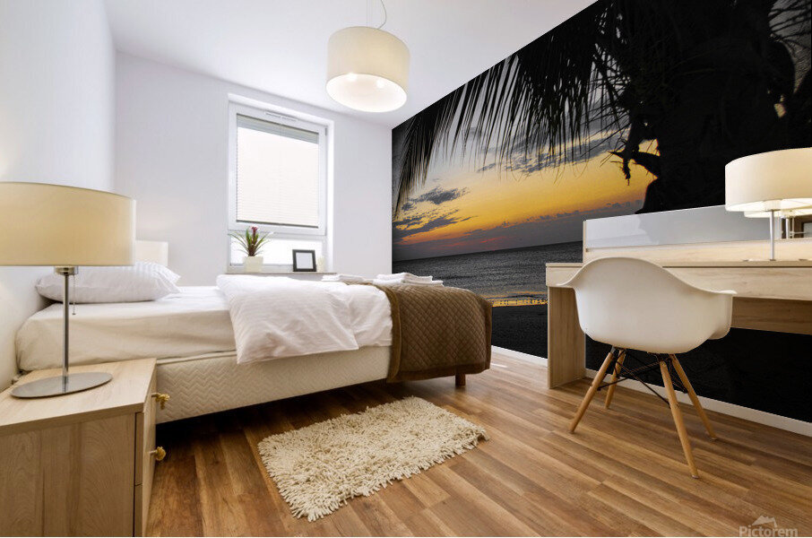 Florida-Sunset Walk Mural print