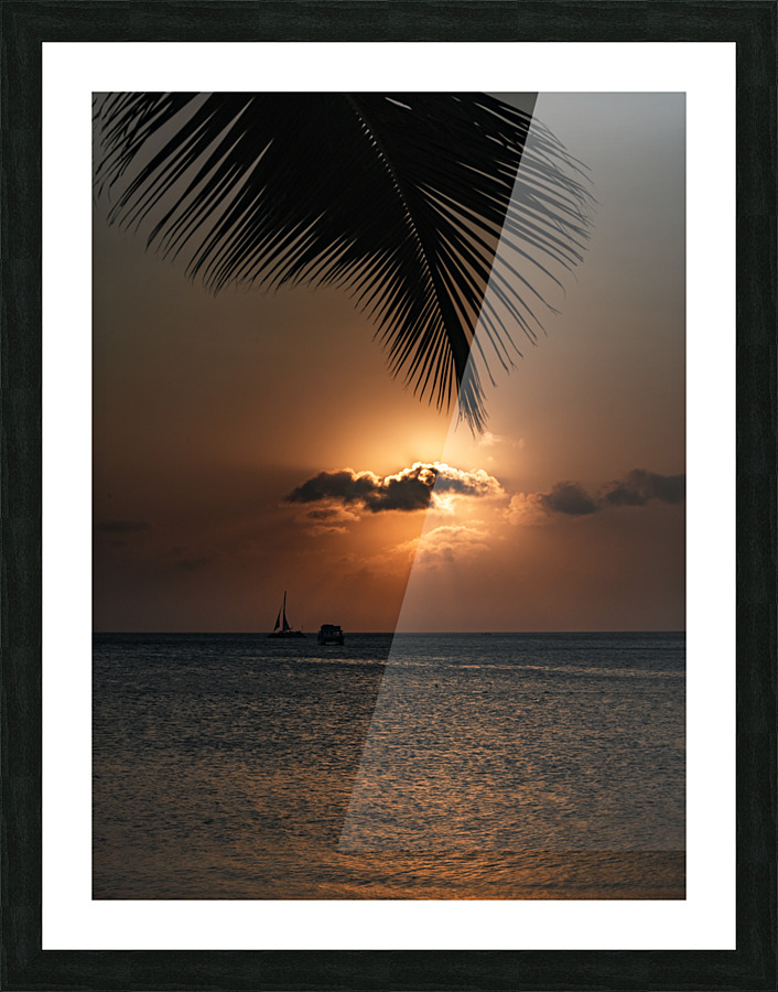 Aruba-Caribbean Sunset Picture Frame print
