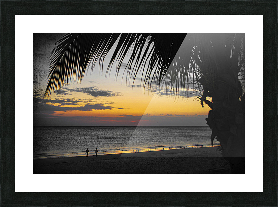Florida-Sunset Walk Picture Frame print