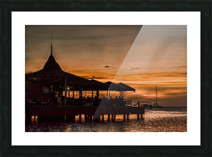 PELICAN PIER Picture Frame print