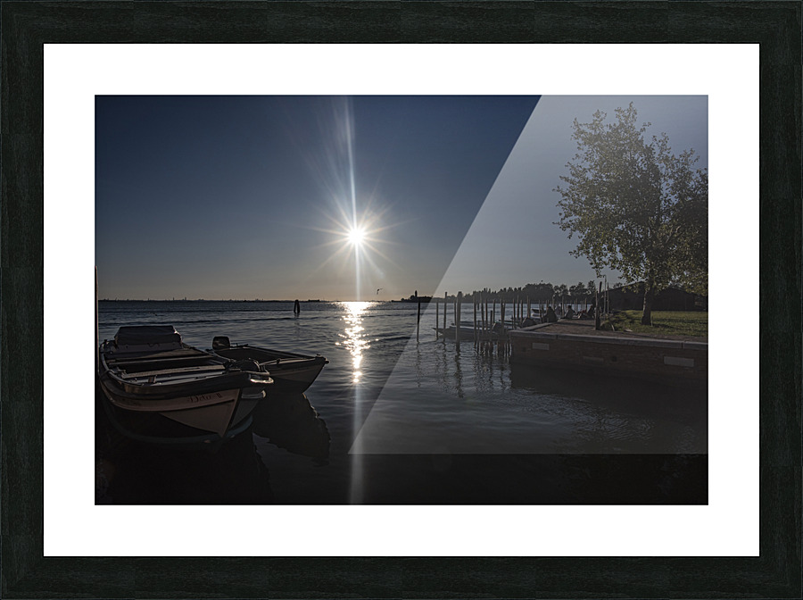 BURANO-THE SETTING SUN Picture Frame print