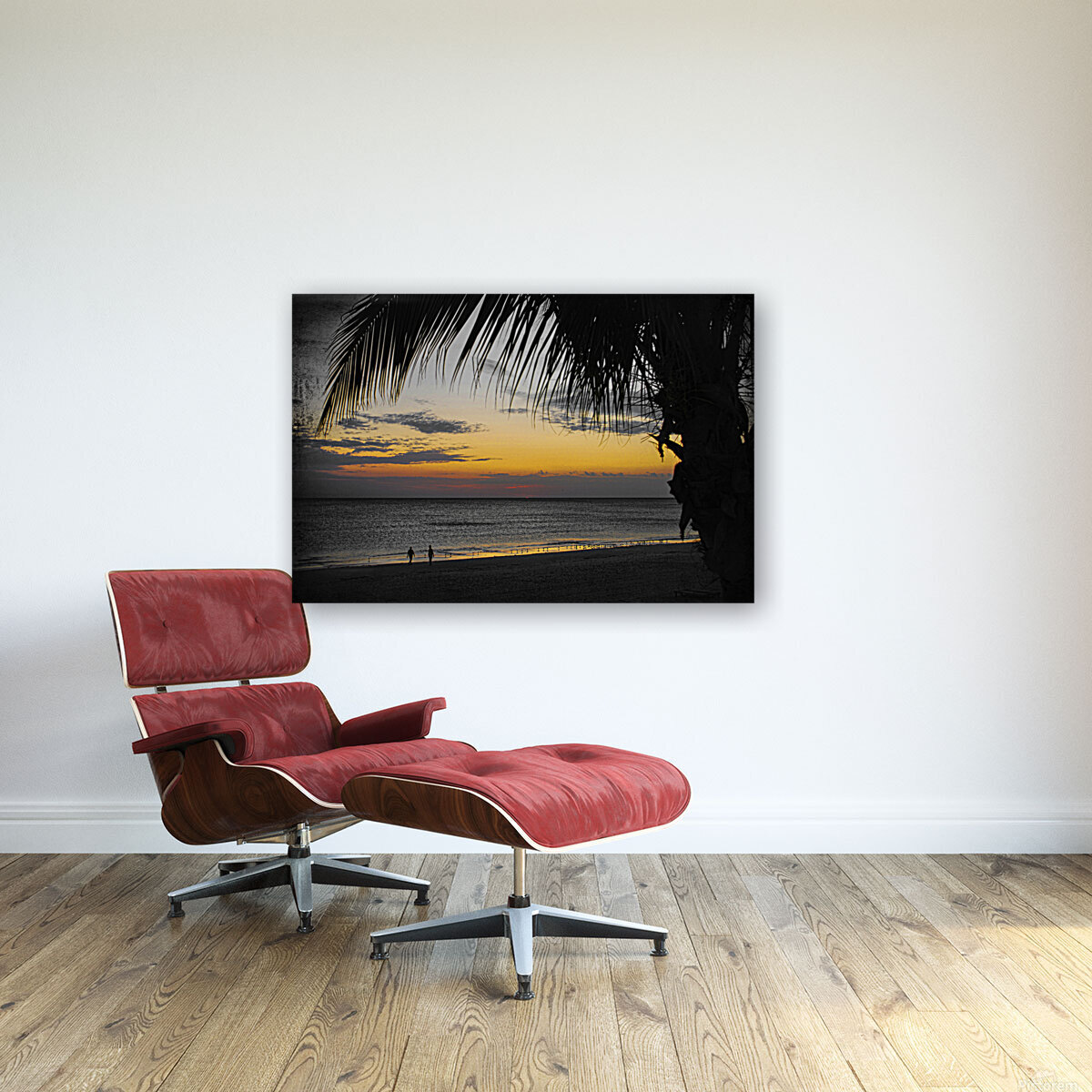 Florida-Sunset Walk Reproduction