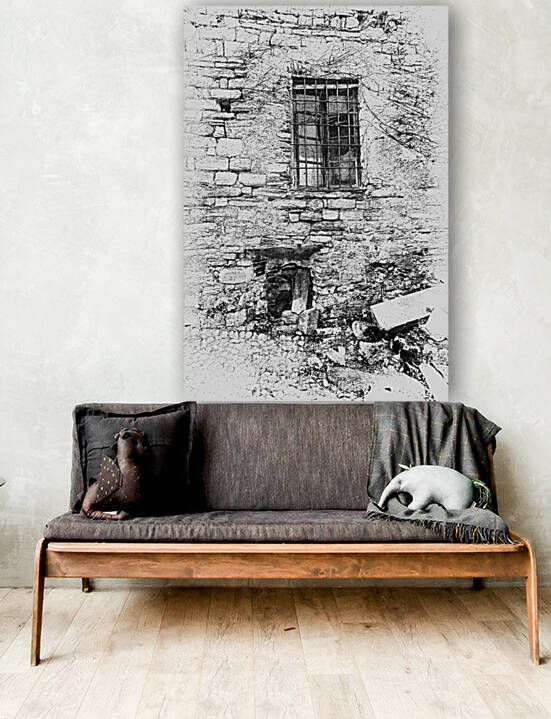 A Random Stone Wall  bw DSC0399 by JMWolinsky Photography