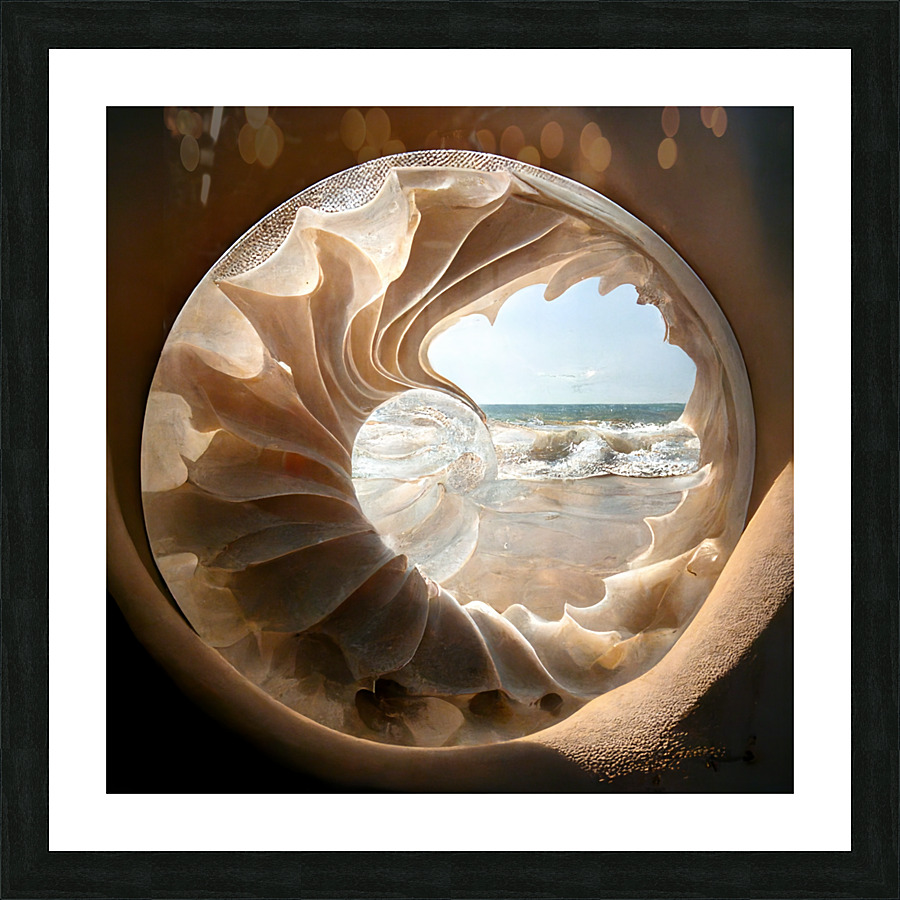 Inside a Translucent Seashell 1 Picture Frame print