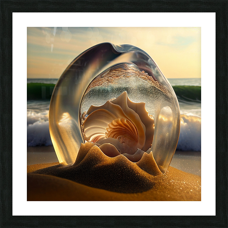 Inside a Translucent Seashell 2 Picture Frame print