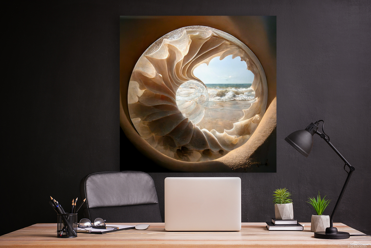 Inside a Translucent Seashell 1 Reproduction