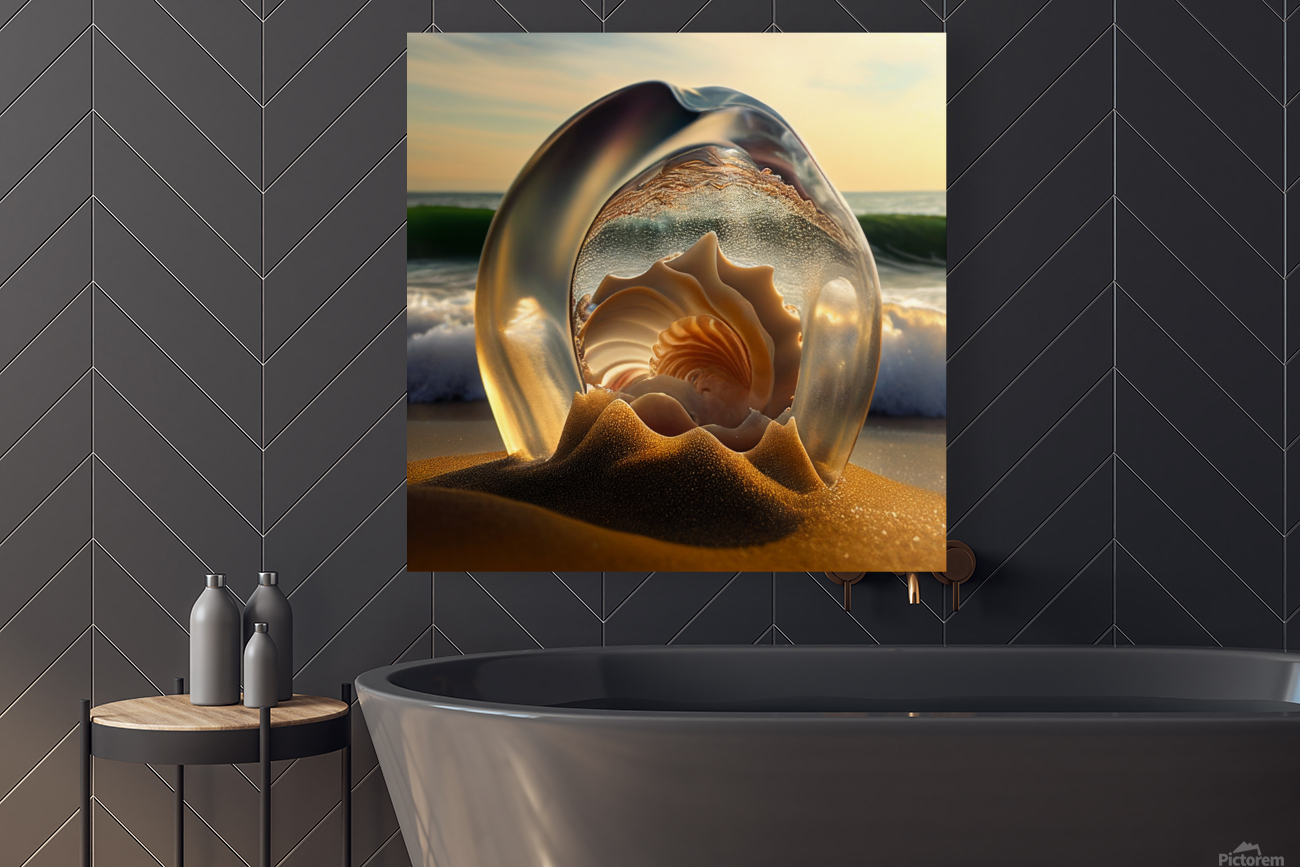 Inside a Translucent Seashell 2 Reproduction