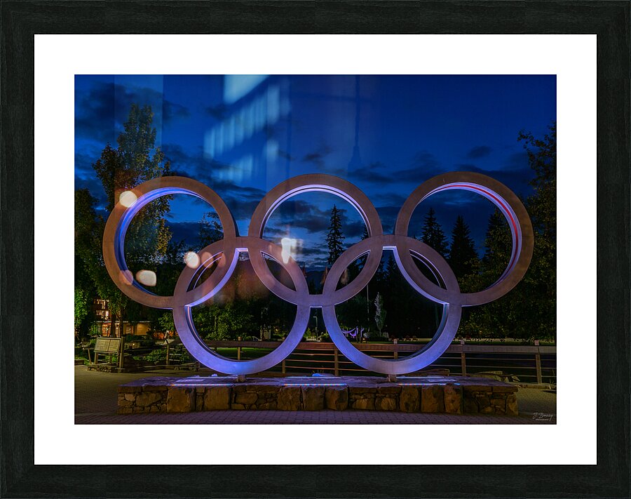 Olympic Rings Watermark Picture Frame print
