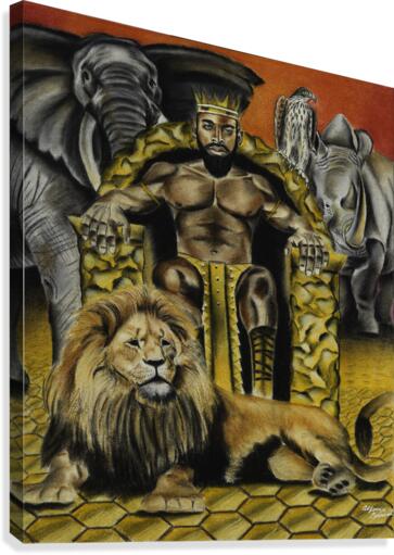 200.016 African King Canvas Print