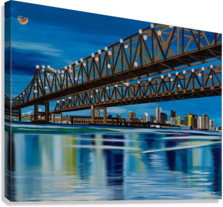 200.020   Crescent City Bridge Canvas Print