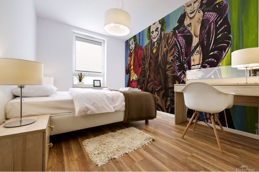 The Joker Mural print