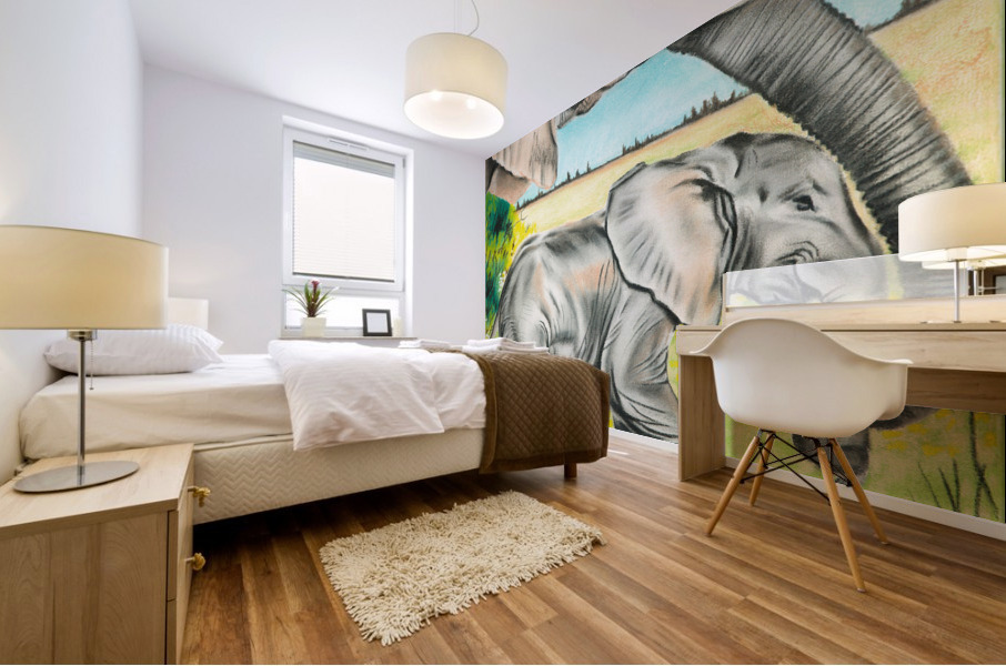 700.012 The Beginning Mural print